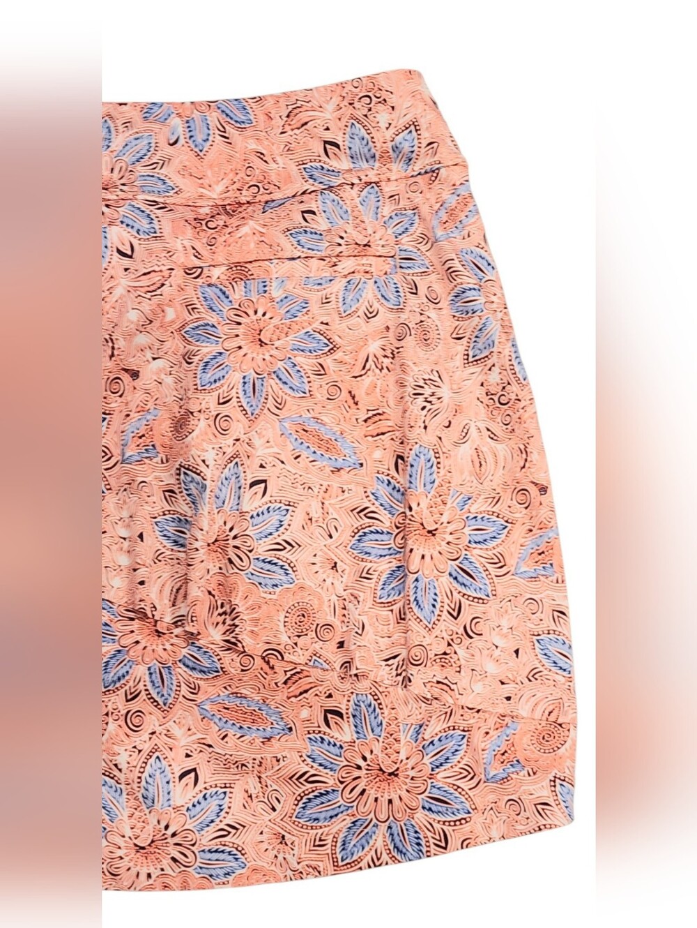 Bundle Greg Norman Collection Floral Circle Skirts in Peach & Light Blue - Picture 7 of 14